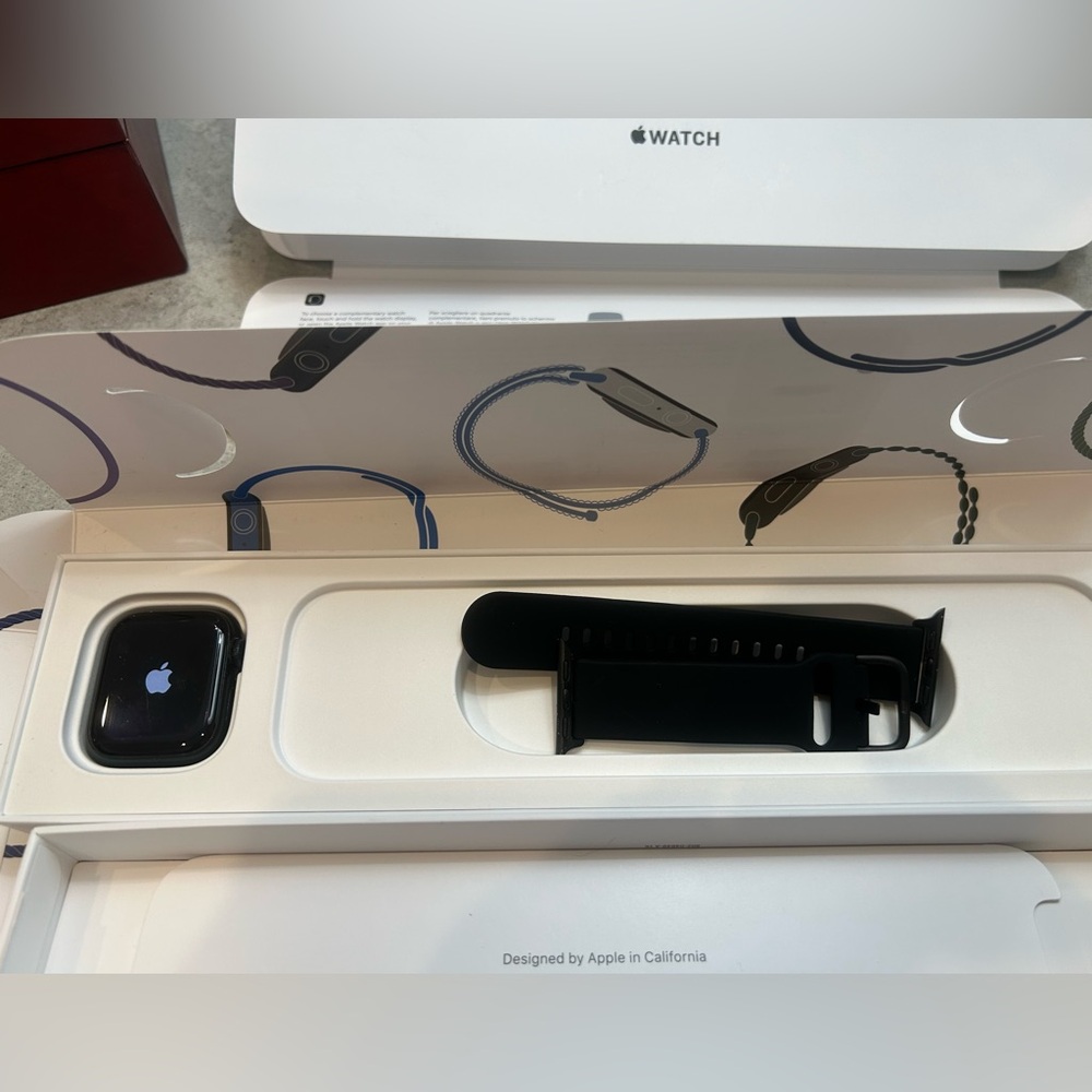 Apple Watch with Black Band series 7 41mm
